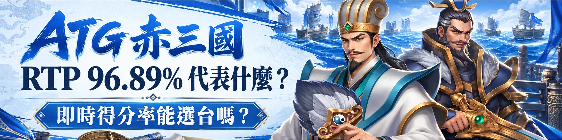 ATG 赤三國RTP 96.89% 代表什麼?即時得分率能選台嗎?